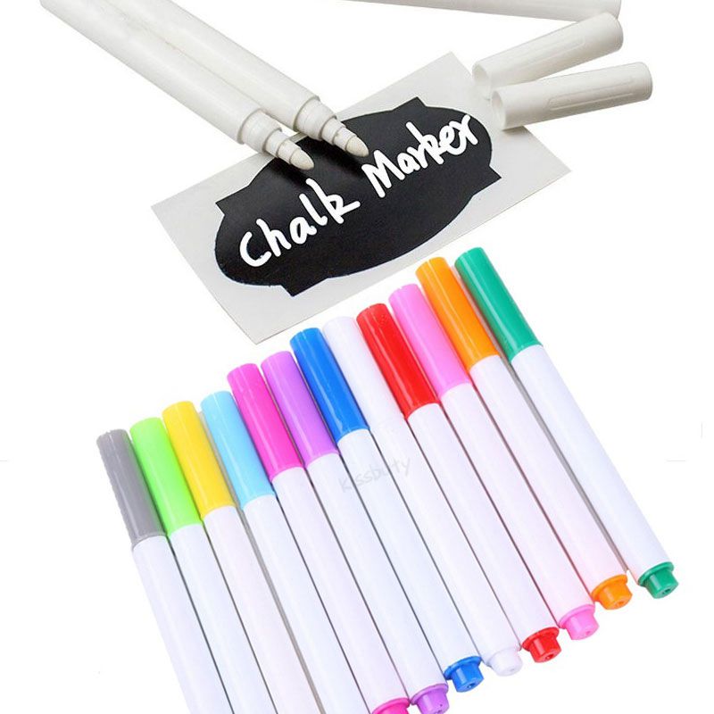 Correction Fluid White - ชอล์กสีขาว Erasable ปากกา 1/4/7/12 ชิ้น/เซ็ต Art