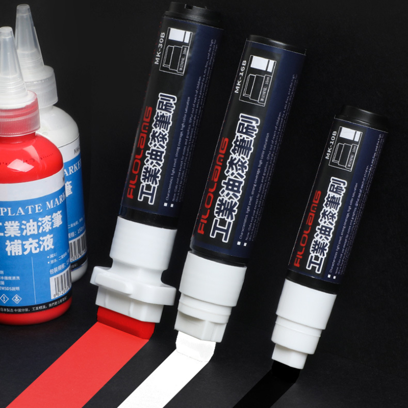 Correction Fluid White - 10/16/30 มม.สามารถเพิ่มหมึกกว้างหัวสีอุตสาหกรรมปากกาสําหรับภาพวาด Graffiti ไม้โลหะเครื่องหมายกันน้ําสี MARKER ปากกา