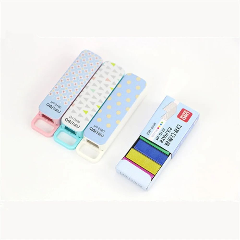 Stationery And Office Supply Chain - Deli แบบพกพาสี Manual Mini Stapler Key