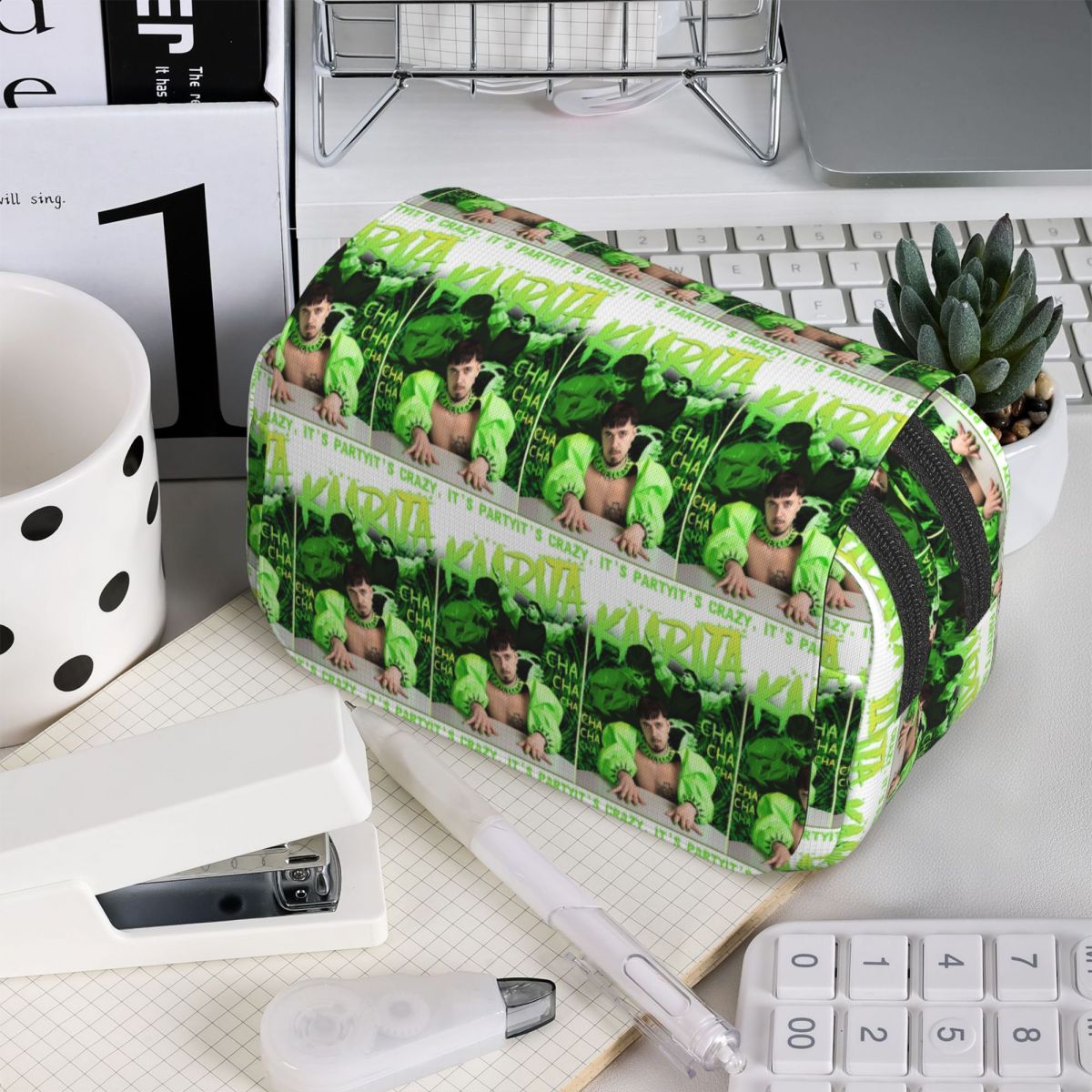 Stationery And Office Supply Chain - กระเป๋าใส่ดินสอสำหรับนักเรียน ลายการแข่งขันยูโรวิชั่น ชา ชา ชา ของขวัญสำหรับนักเรียน
