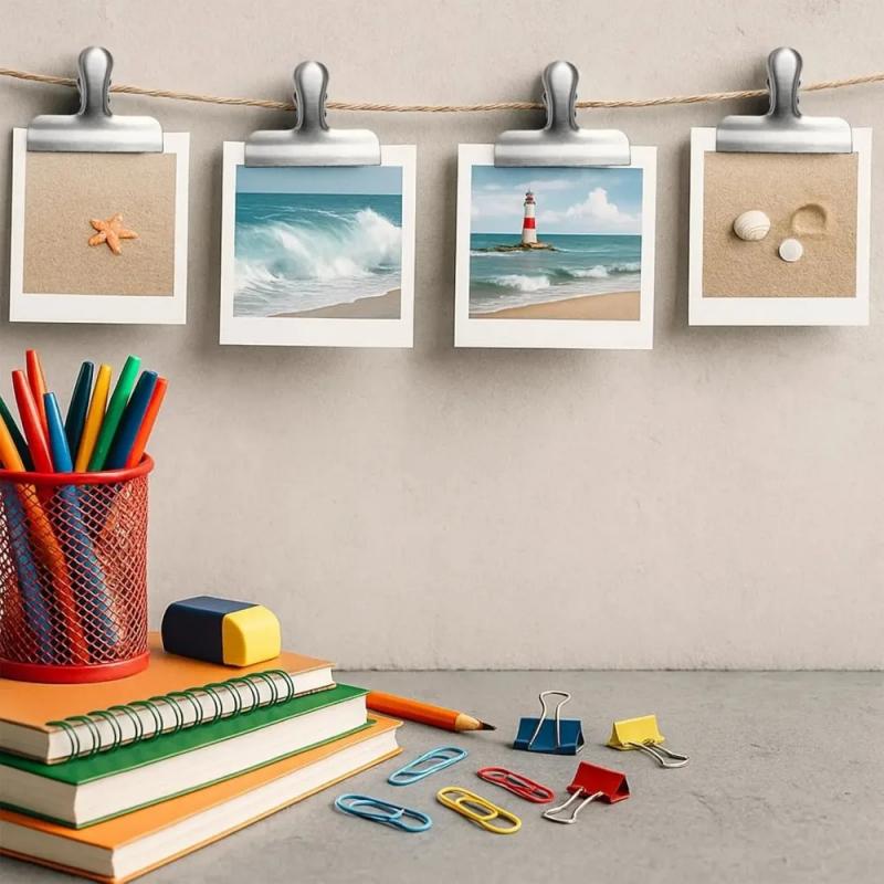 Office Stationery And Supply - คลิปหนีบเอกสารอเนกประสงค์ 1 ชิ้น วินเทจ ทนทาน ทำจากโลหะ