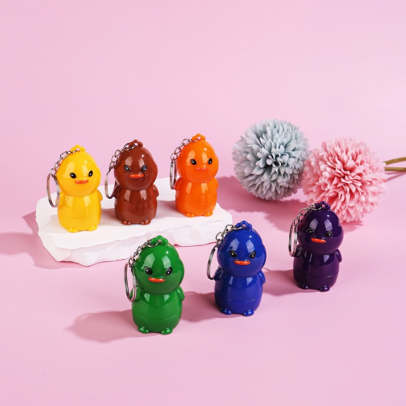 Stationery And Office Supply Chain - ปากกาเจลสีน้ำเงินแบบยืดหดได้รูปเป็ดสีสุ่ม 6 แพ็ค พร้อมสายห้อย เหมาะสำหรับฤดูกาลเปิดเทอม อุปกรณ์การเรียน