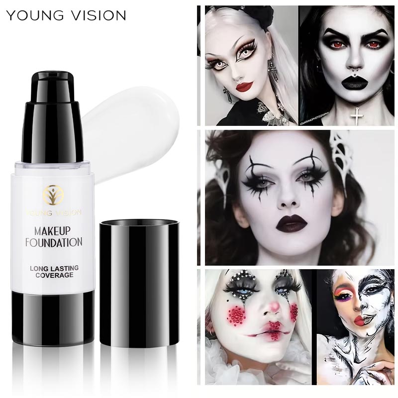 Correction Fluid White - 30ML รองพื้นชนิดน้ำสีขาวบริสุทธิ์แบบกดผสมได้ Cos Stage Makeup Adjuster