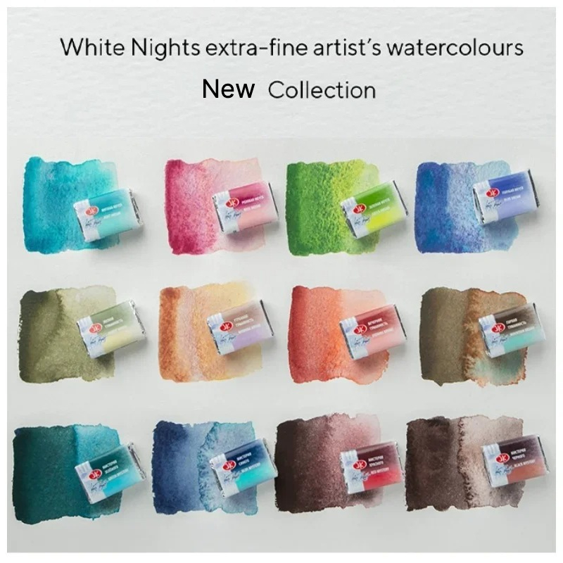 Correction Fluid White - สีน้ำชนิดเม็ดละเอียดรุ่นลิมิเต็ดอิดิชั่น White Nights ของรัสเซีย สำหรับศิลปินมืออาชีพ สีสดใส