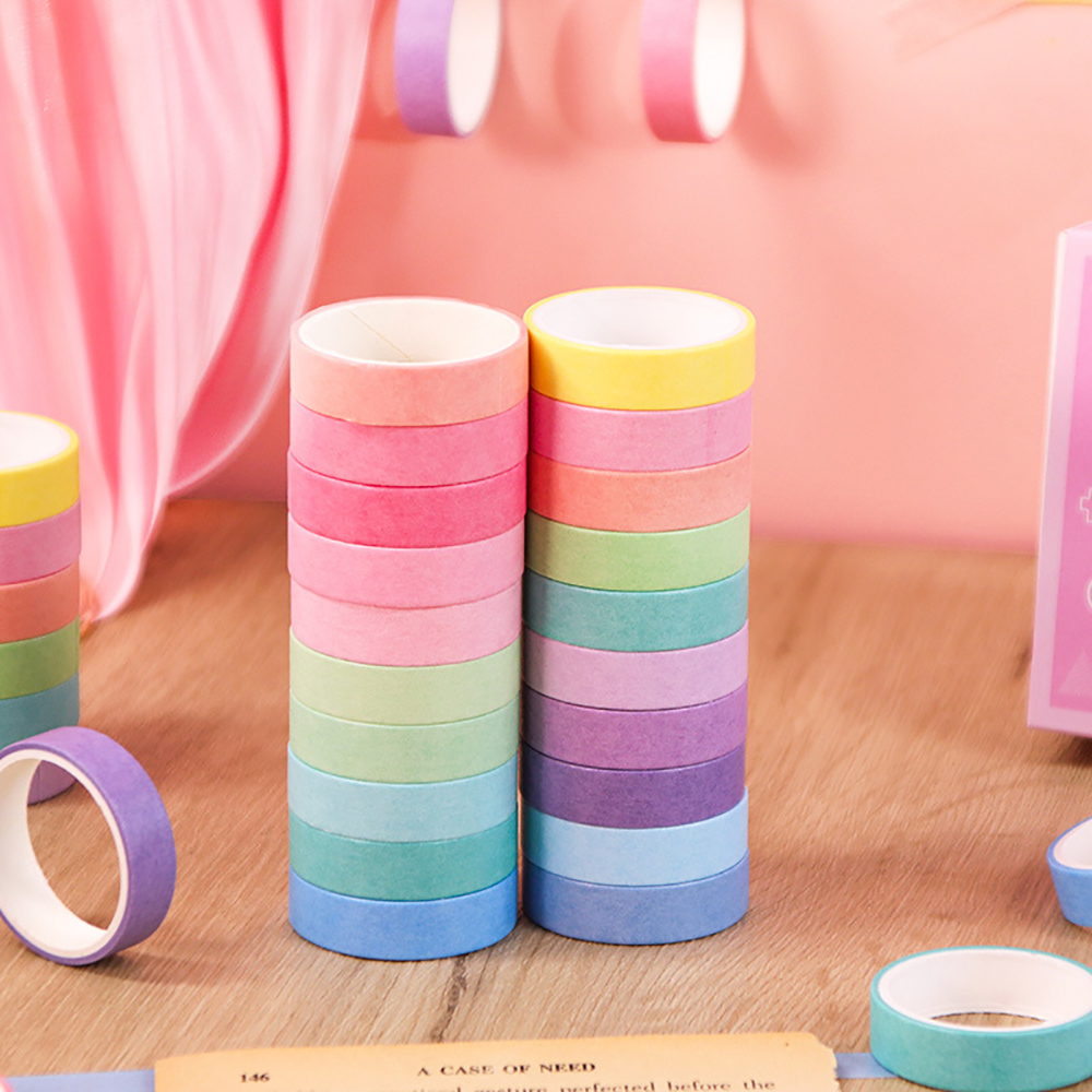 20 ม้วนวาชิเทปเซ็ตเทปวาดภาพเพช - Washi Tape Set บทวิจารณ์และราคา