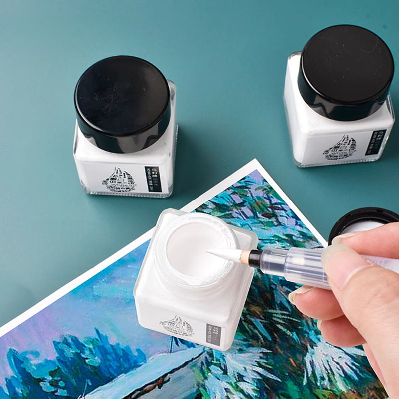 หมึกสีขาวบรรจุขวด30มล. สำหรับง - Correction Fluid White บทวิจารณ์และราคา