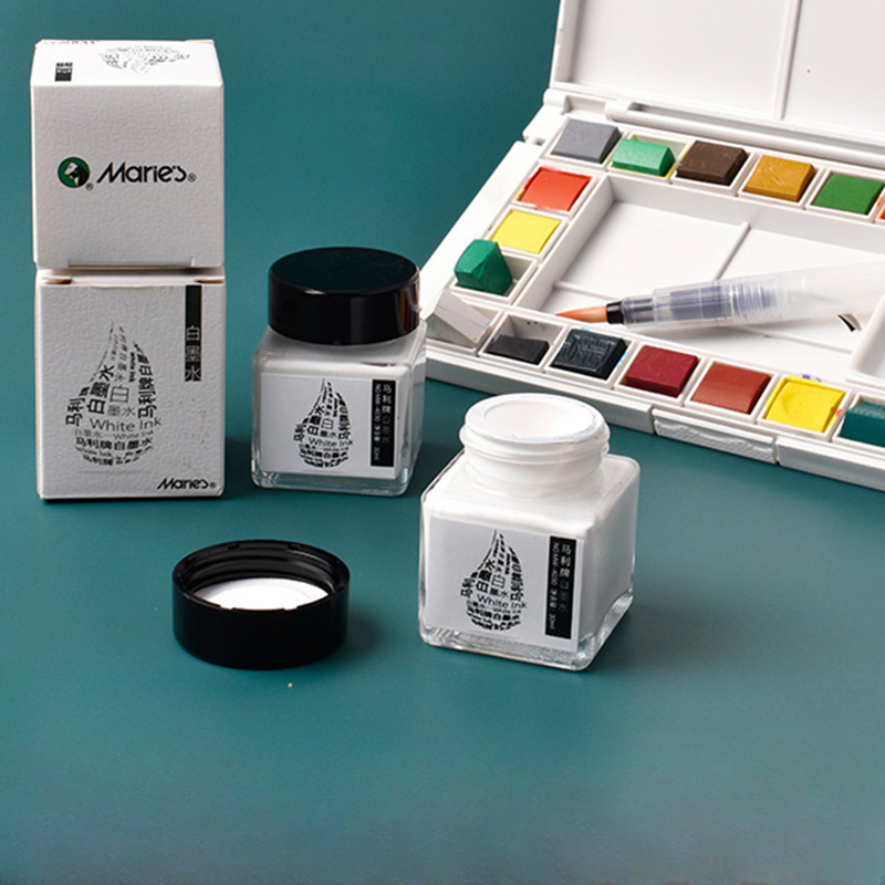 หมึกสีขาวบรรจุขวด30มล. สำหรับง - Correction Fluid White บทวิจารณ์และราคา