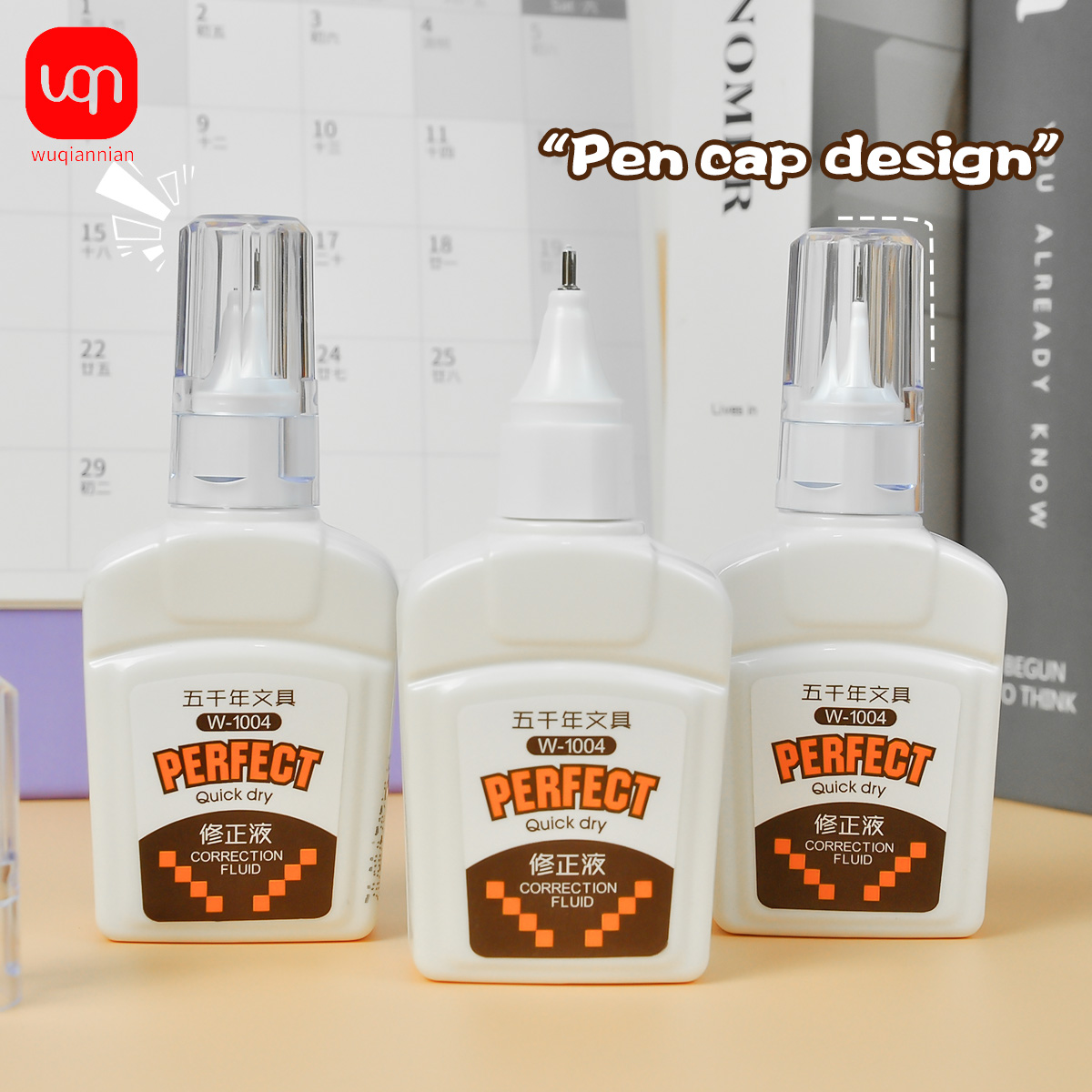 น้ำยาลบคำผิดแบบพกพา WQN-3/6/12 - Correction Fluid White บทวิจารณ์และราคา