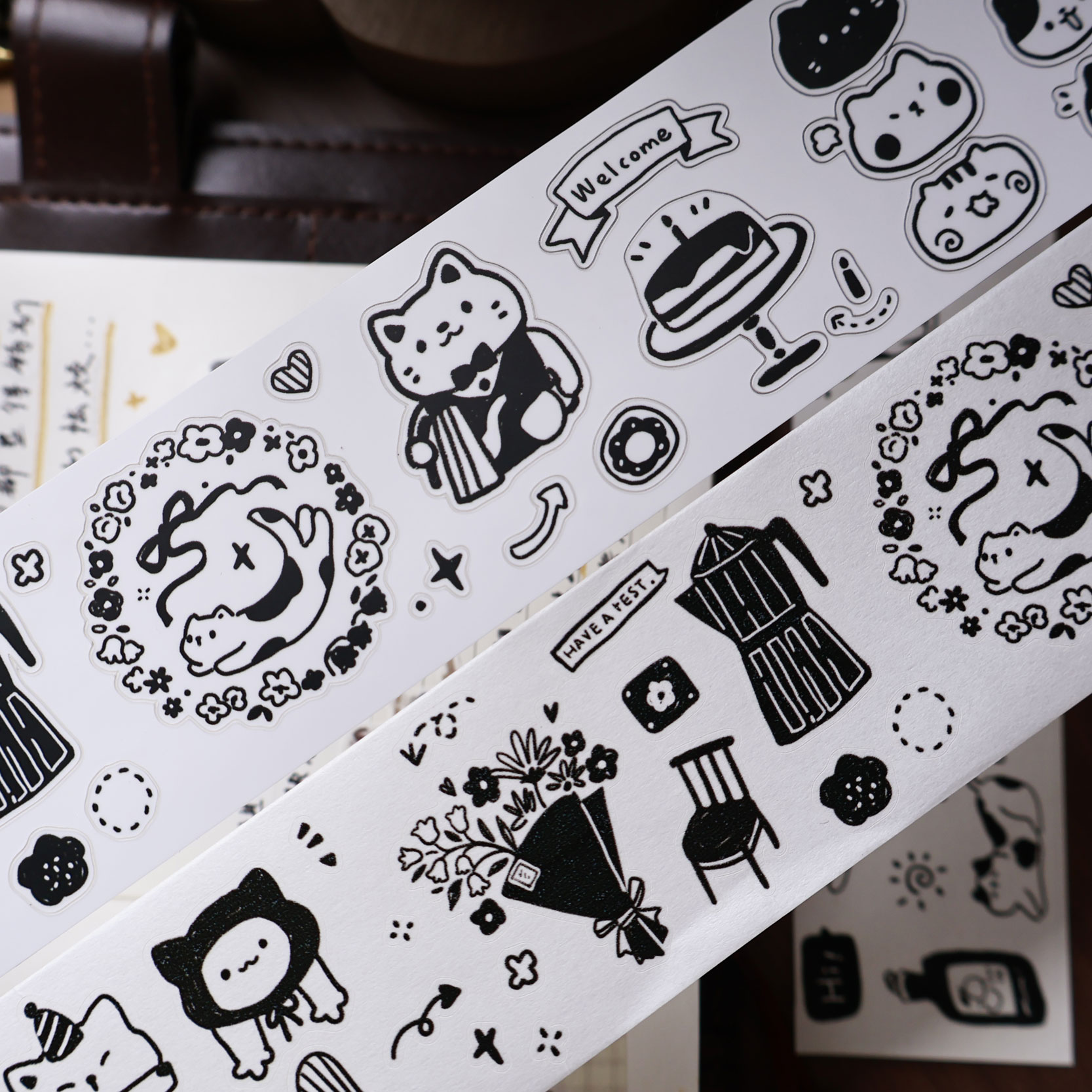 YiEr Studio Vintage Daily Cat' - Washi Tape Set บทวิจารณ์และราคา