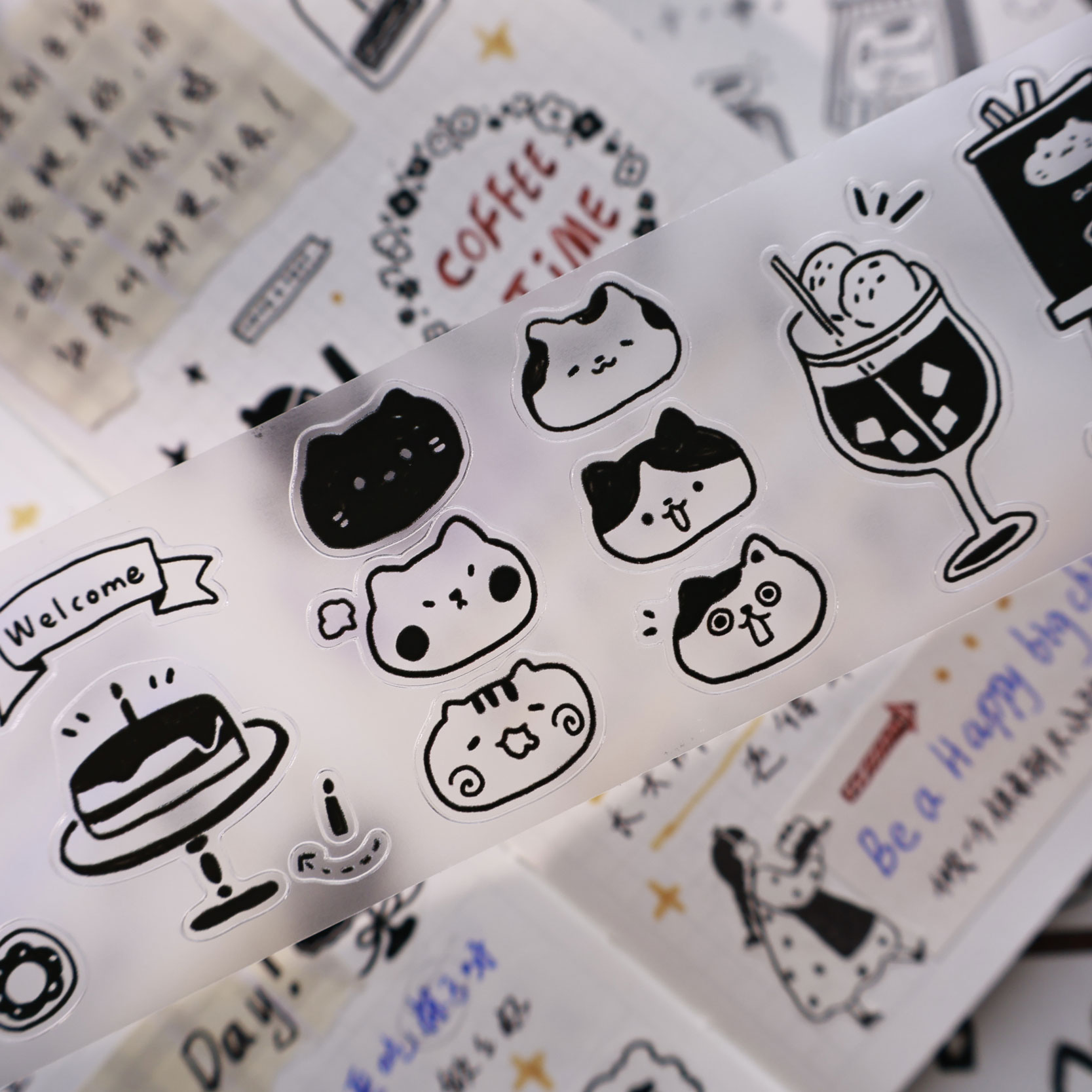 YiEr Studio Vintage Daily Cat' - Washi Tape Set บทวิจารณ์และราคา