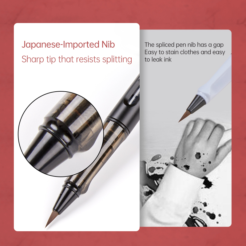 ชุดปากกาพู่กันแบบฟอนเทนพร้อมหม - Fountain Pen Ink บทวิจารณ์และราคา