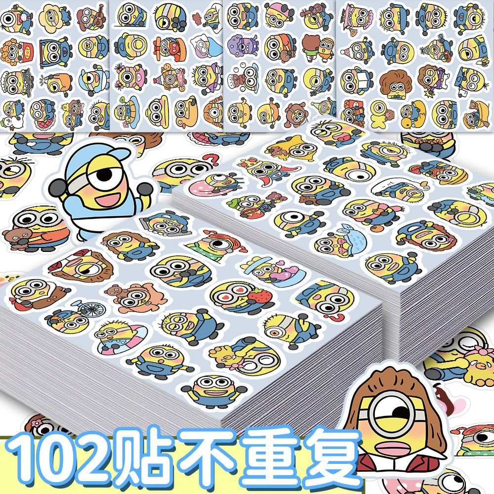 สติกเกอร์การ์ตูนมินเนี่ยนน่ารั - Memo Pad Sticky บทวิจารณ์และราคา