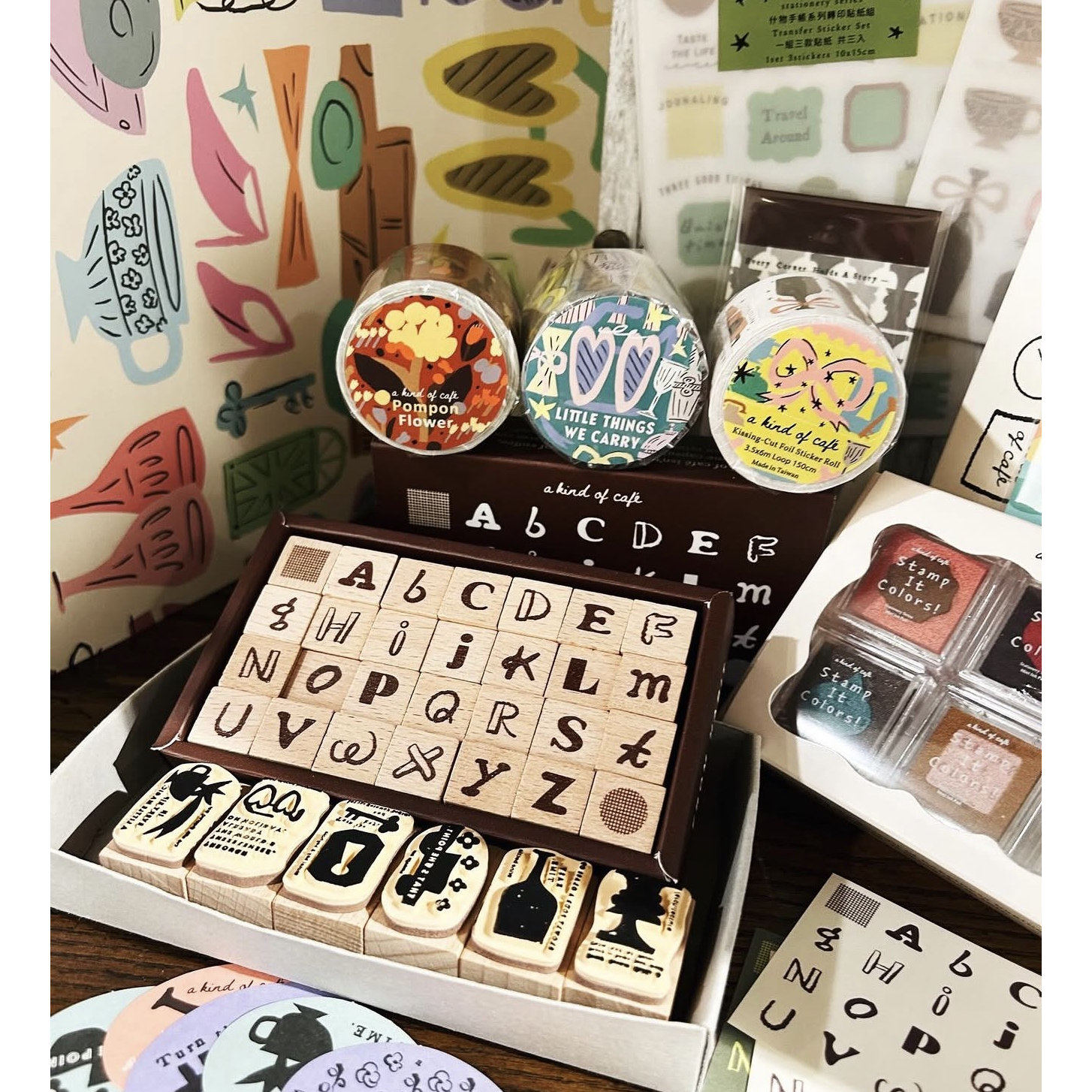 เทป PET ลายวินเทจสไตล์คาเฟ่สตู - Washi Tape Set บทวิจารณ์และราคา
