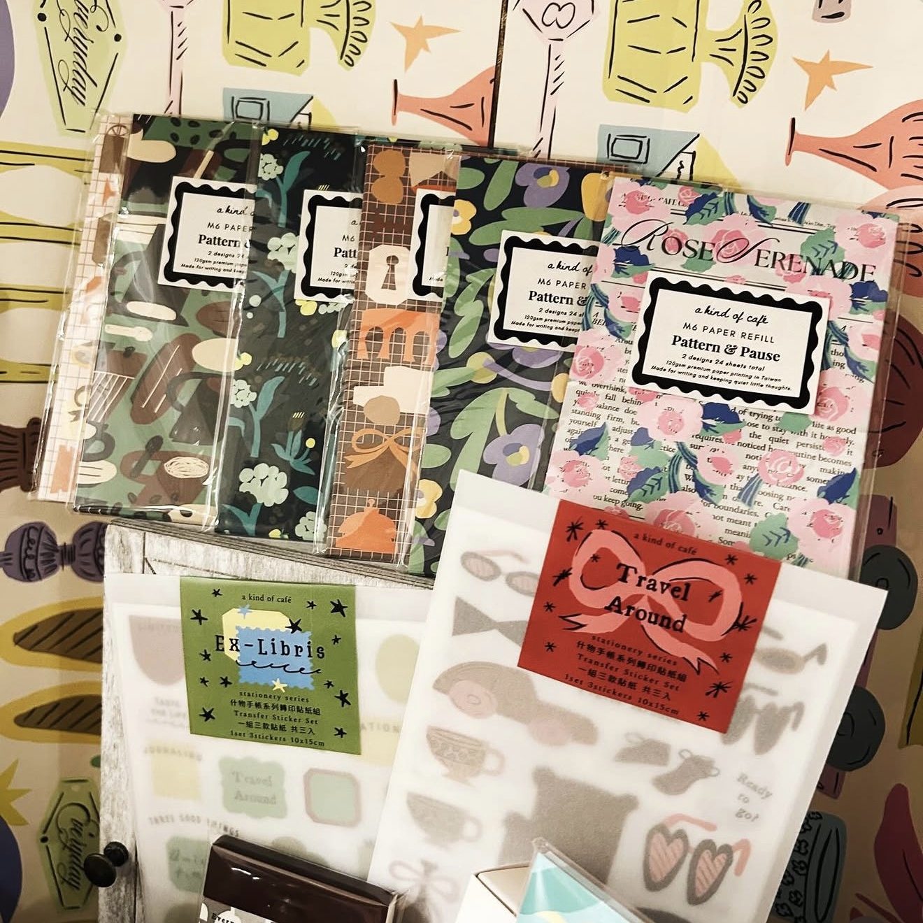 เทป PET ลายวินเทจสไตล์คาเฟ่สตู - Washi Tape Set บทวิจารณ์และราคา