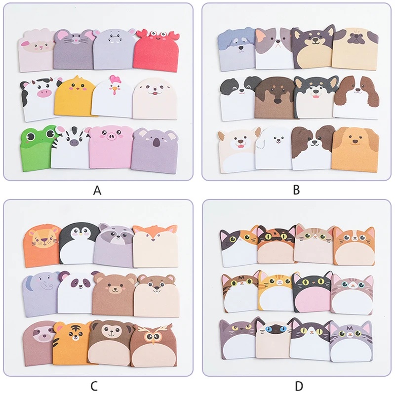 กระดาษโน้ตรูปสัตว์น่ารัก 240 ช - Memo Pad Sticky บทวิจารณ์และราคา