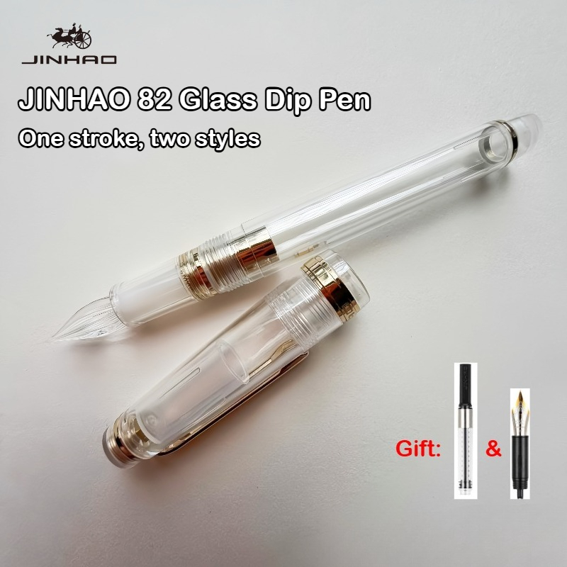 ปากกาจุ่มหมึกแก้ว JINHAO 82 แบ - Fountain Pen Ink บทวิจารณ์และราคา