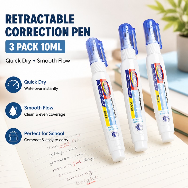 น้ำยาลบคำผิดแบบแห้งเร็ว น้ำยาล - Correction Fluid White บทวิจารณ์และราคา