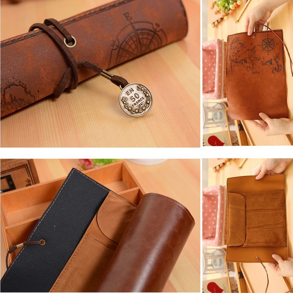 กระเป๋าใส่เครื่องสำอาง/อุปกรณ์ - Pen Pouch Roll บทวิจารณ์และราคา