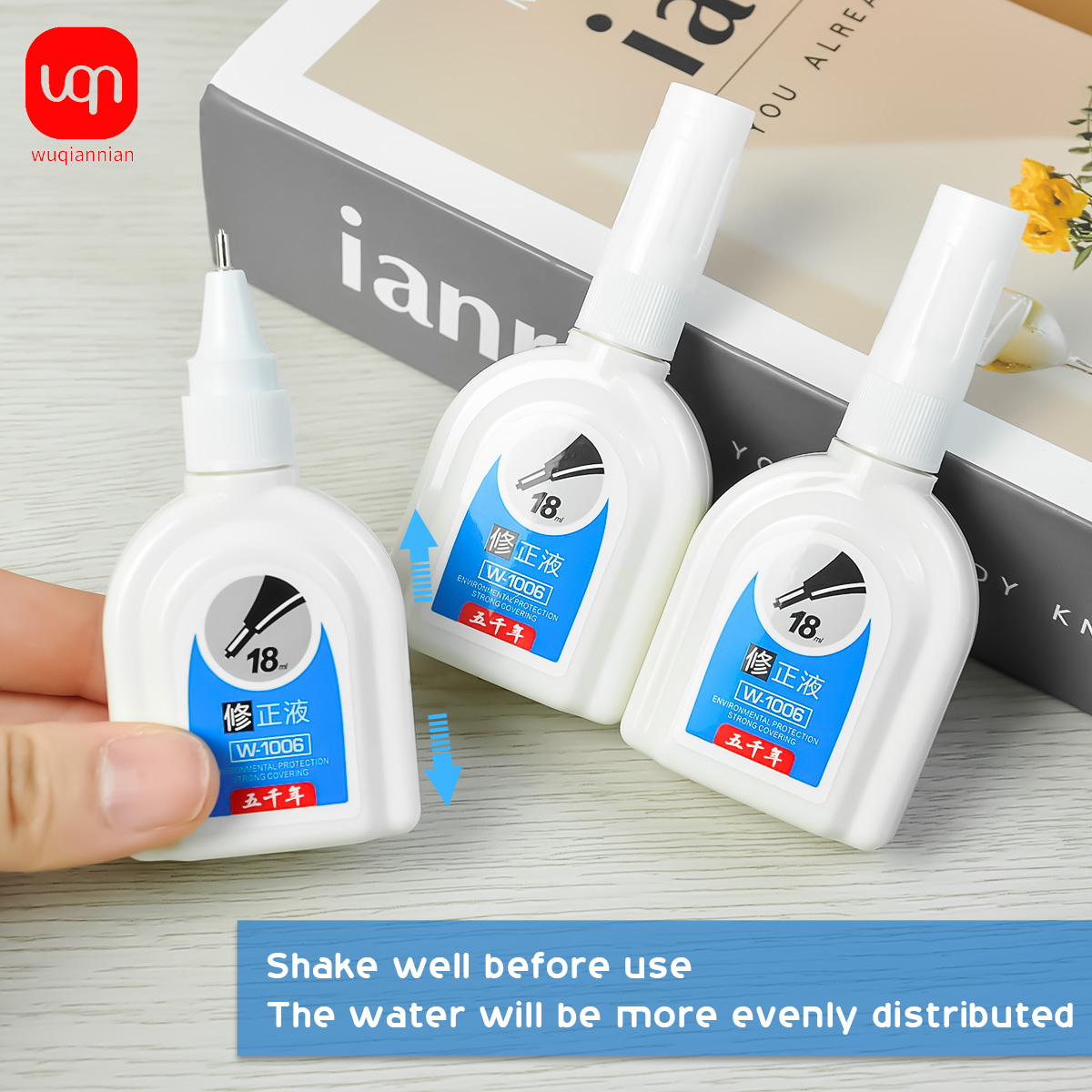 น้ำยาลบคำผิดสีขาว WQN-1/3/6PCS - Correction Fluid White บทวิจารณ์และราคา