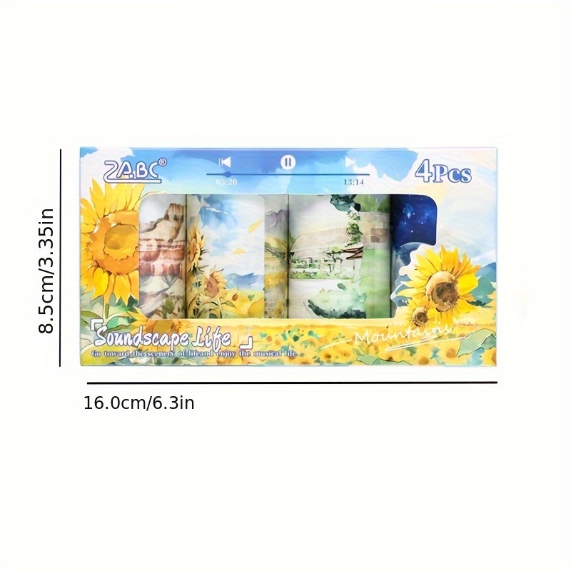 เทปตกแต่งลายแนวนอน 4 ม้วน สำหร - Memo Pad Sticky บทวิจารณ์และราคา