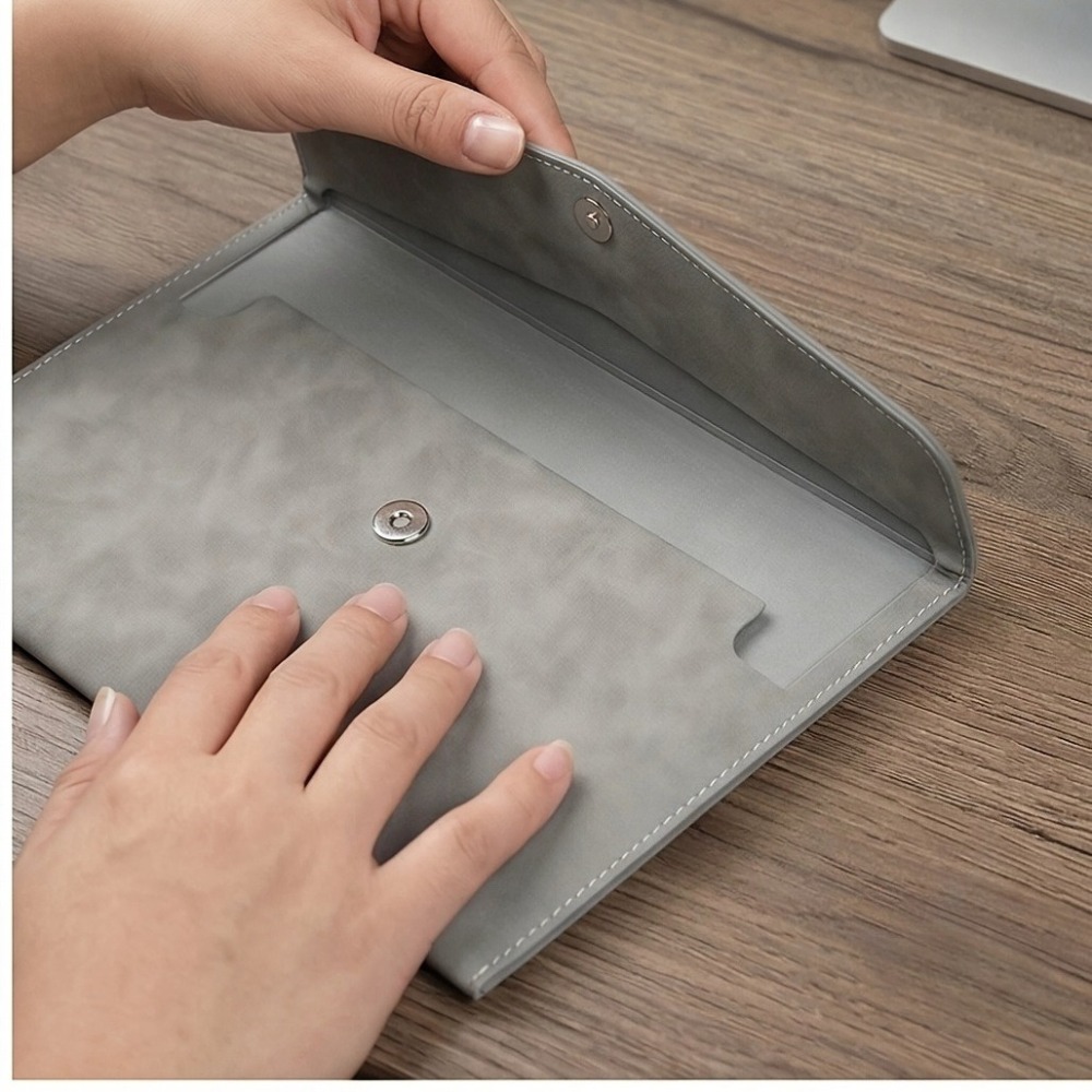 กระเป๋าใส่เอกสารหนัง PU แฟ้มเก - Office Stationery And Supply บทวิจารณ์และราคา